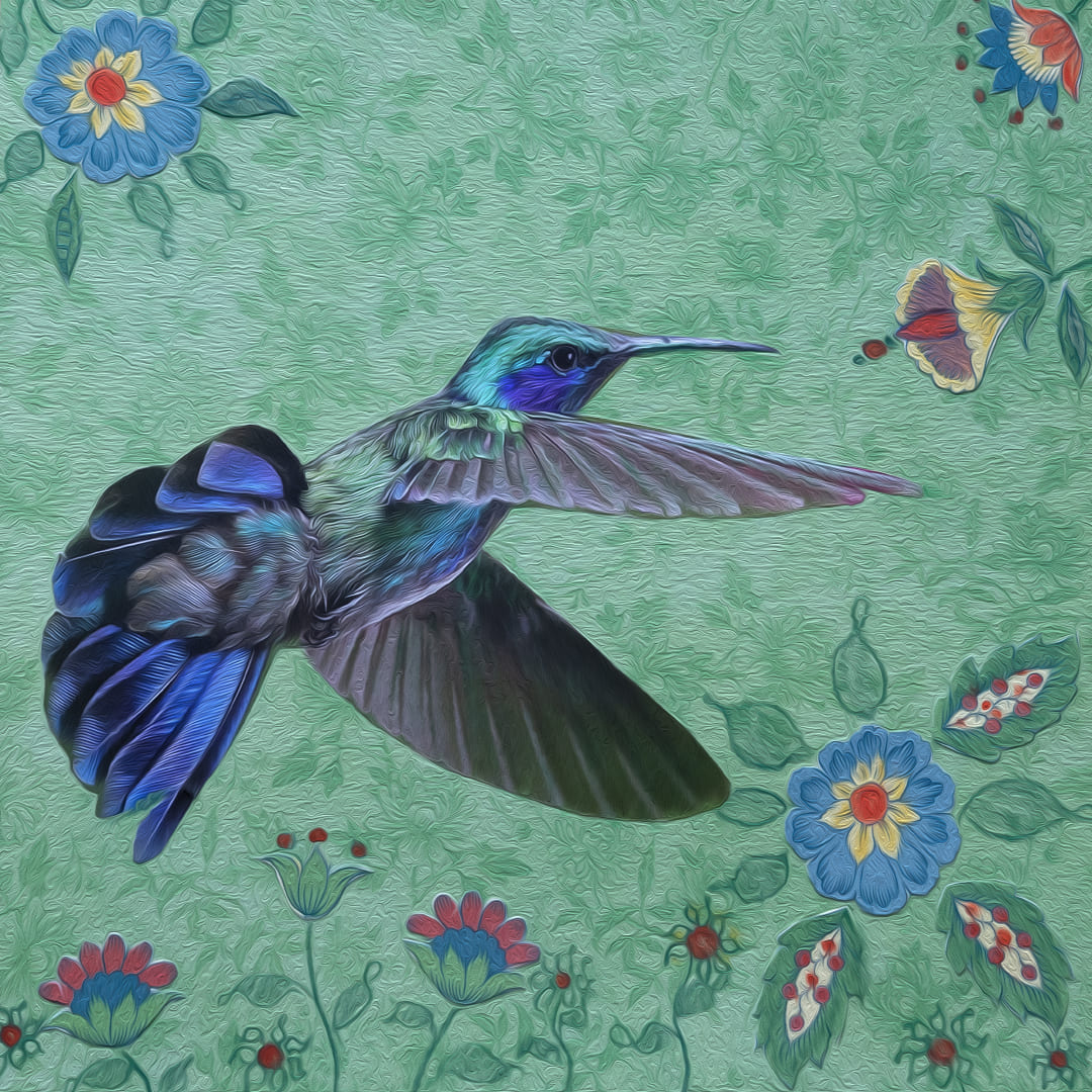 montage depicting a white stag and spotted deer in a German forest